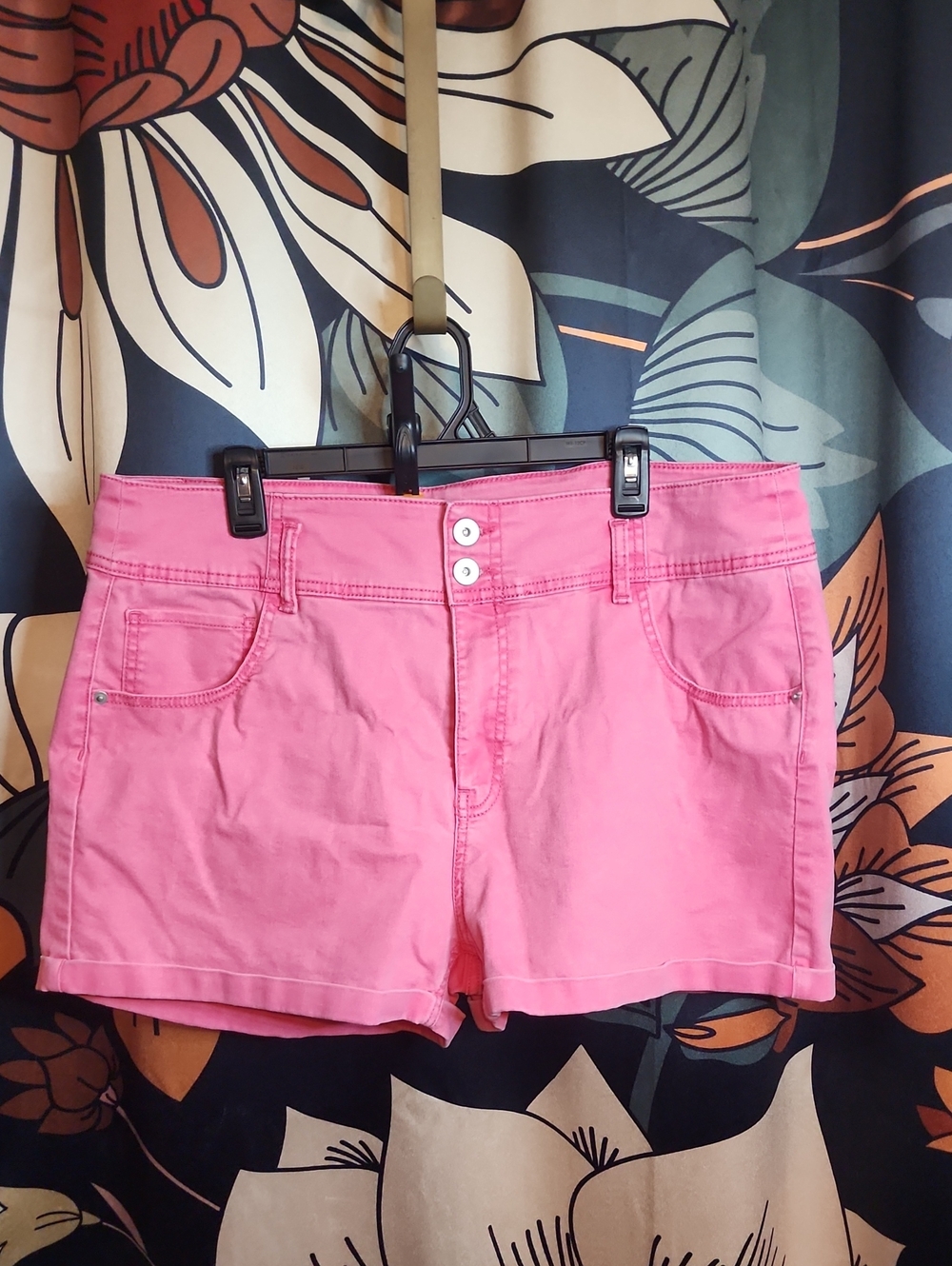 No Boundaries Bright Pink Denim Shorts